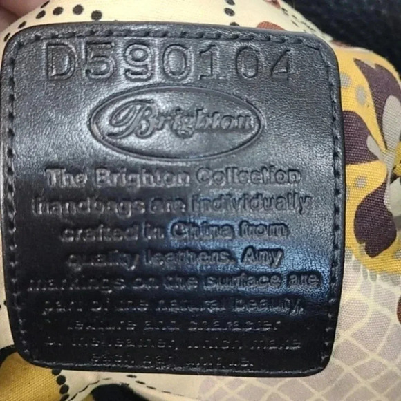 Brighton Moc Croc Pebbled Leather Embossed… - Picture 13 of 16